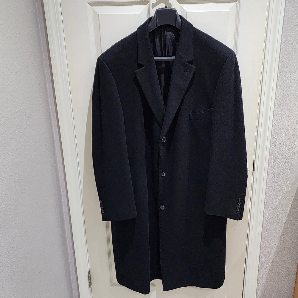 LAST WEEKEND!  Lauren Ralph Lauren Wool-Cashmere Mens Winter Overcoat - size 52L
